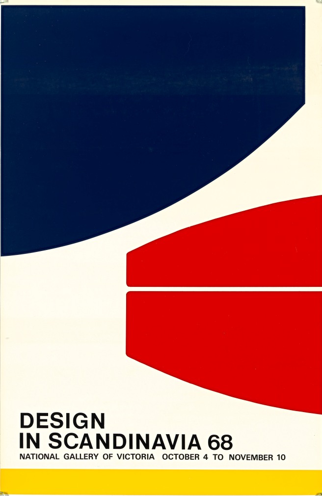 National Gallery of Victoria , Design in Scandinavia poster, 1968