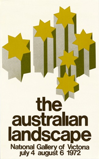 National Gallery of Victoria, The Australian Landscape poster, 1972