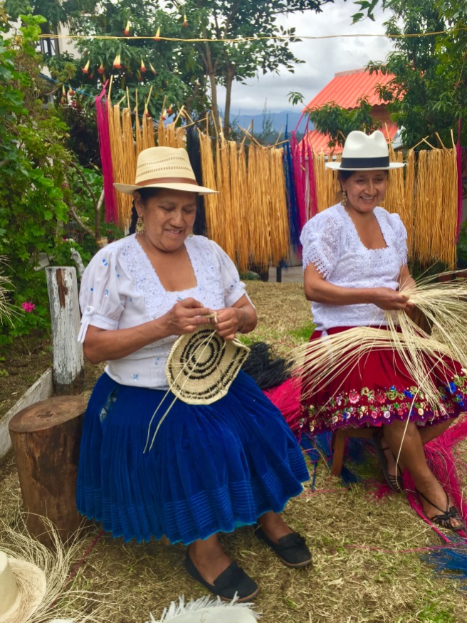 Two of Yosuzi's talented craftswomen in Ecuador