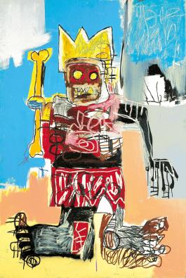 Jean-Michel Basquiat Untitled 1982 acrylic and oilstick on wood panel 183.0 x 122.5 cm Private collection © Estate of Jean-Michel Basquiat. Licensed by Artestar, New York